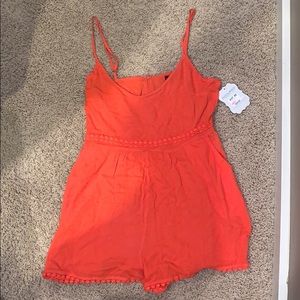 Women’s orange romper